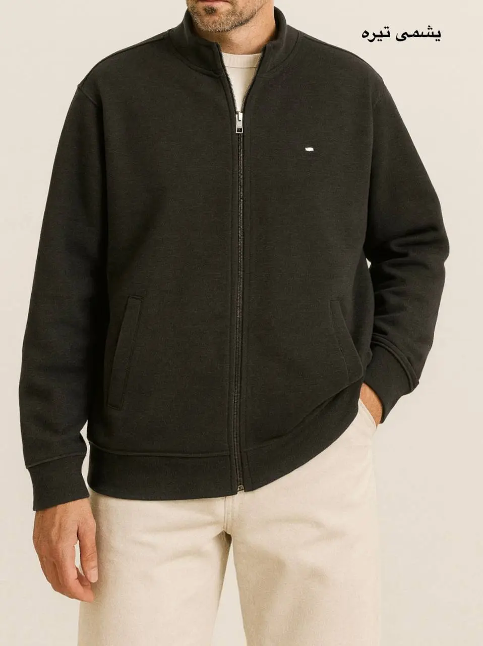 سویشرت مردانه جلو زیپ متین